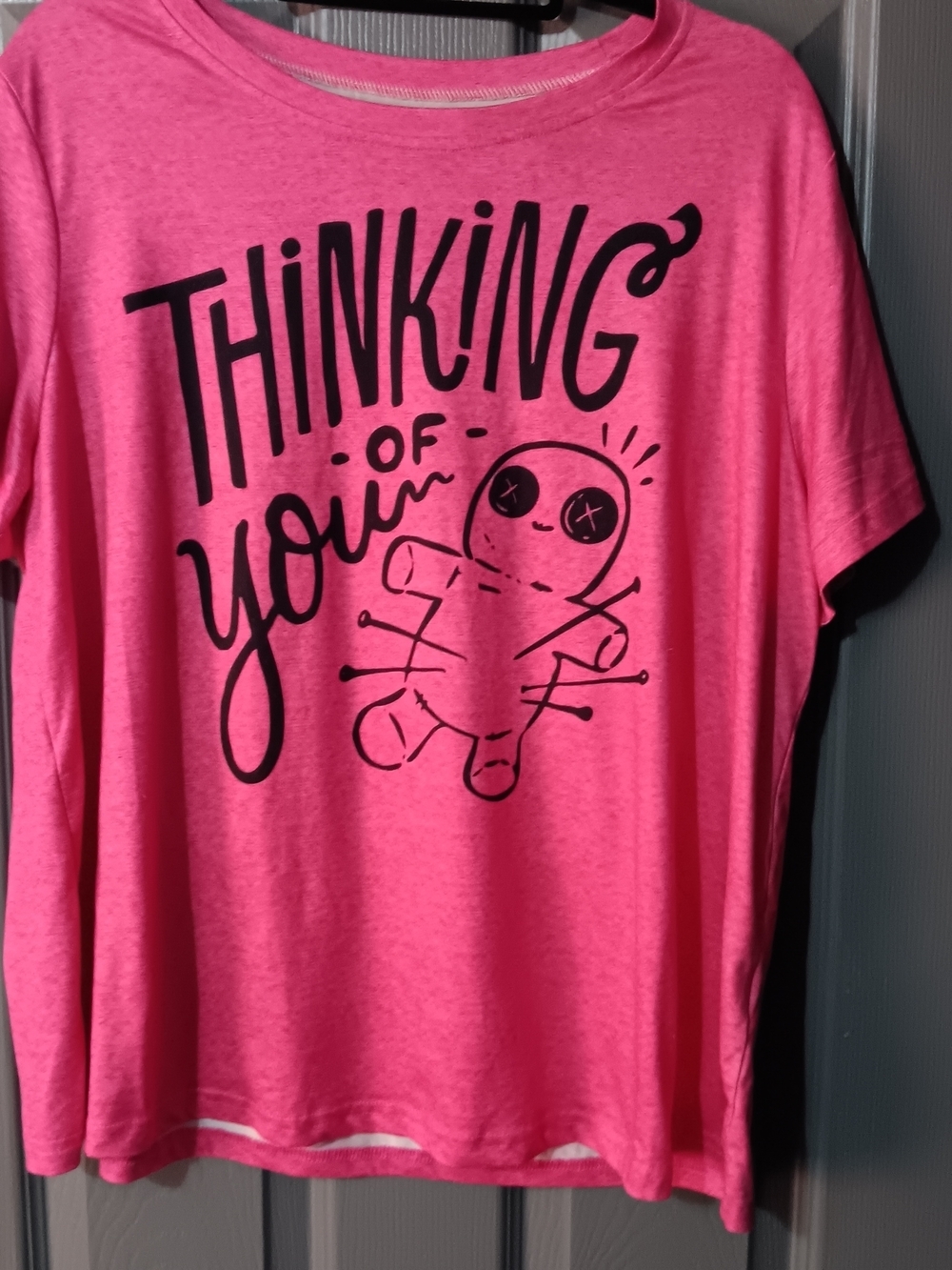 Womens Pink 'Thinking of You' Graphic Tee